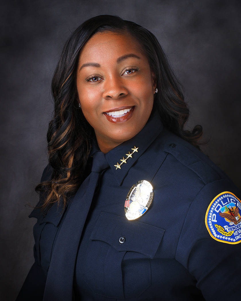 LaTesha Watson was sworn in as police chief last fall. City of Henderson