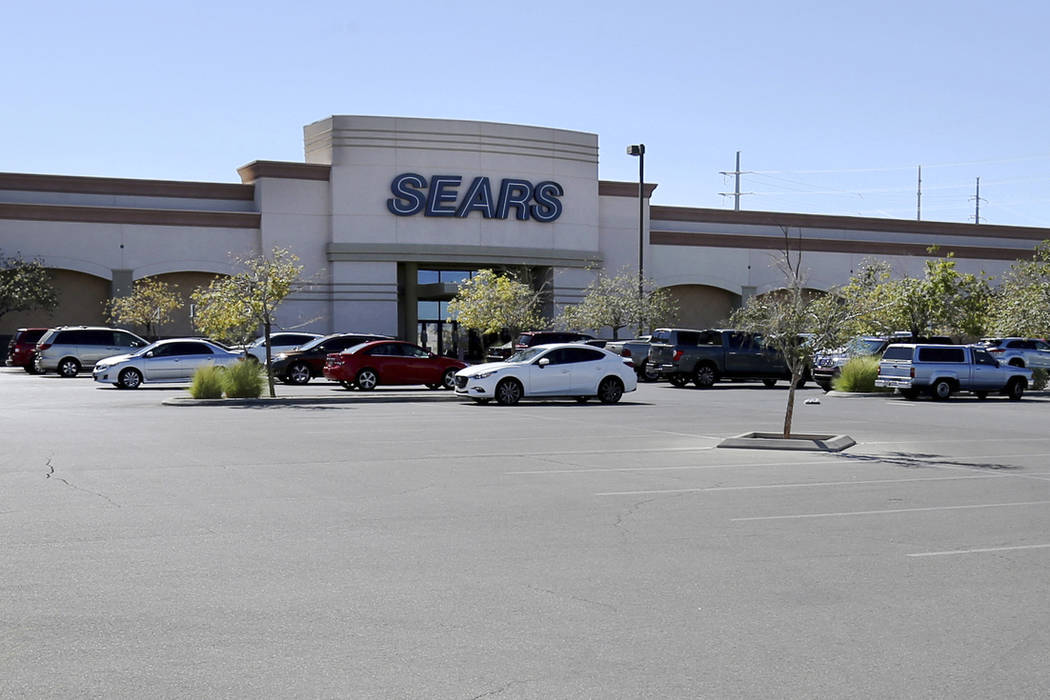 Sears department store at Marks Street and Warm Springs Road, shown Monday, Oct. 15, 2018, is one of 142 locations identified by the company as closing during the companyÕs chapter 11 bankrup ...