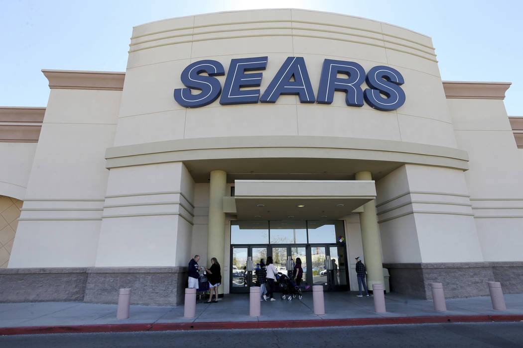 Sears department store at Marks Street and Warm Springs Road, shown Monday, Oct. 15, 2018, is one of 142 locations identified by the company as closing during the companyÕs chapter 11 bankrup ...