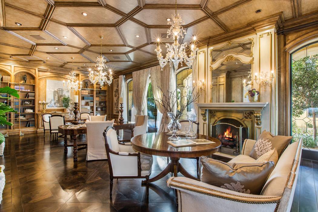 This home at 9021 Grove Crest Lane in Las Vegas is listed for $13 million. (The Ivan Sher Group-Berkshire Hathaway HomeServices Nevada Properties)