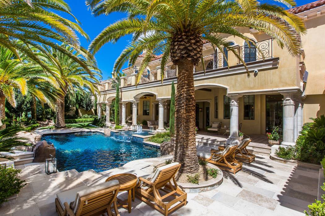 This home at 9021 Grove Crest Lane in Las Vegas is listed for $13 million. (The Ivan Sher Group-Berkshire Hathaway HomeServices Nevada Properties)