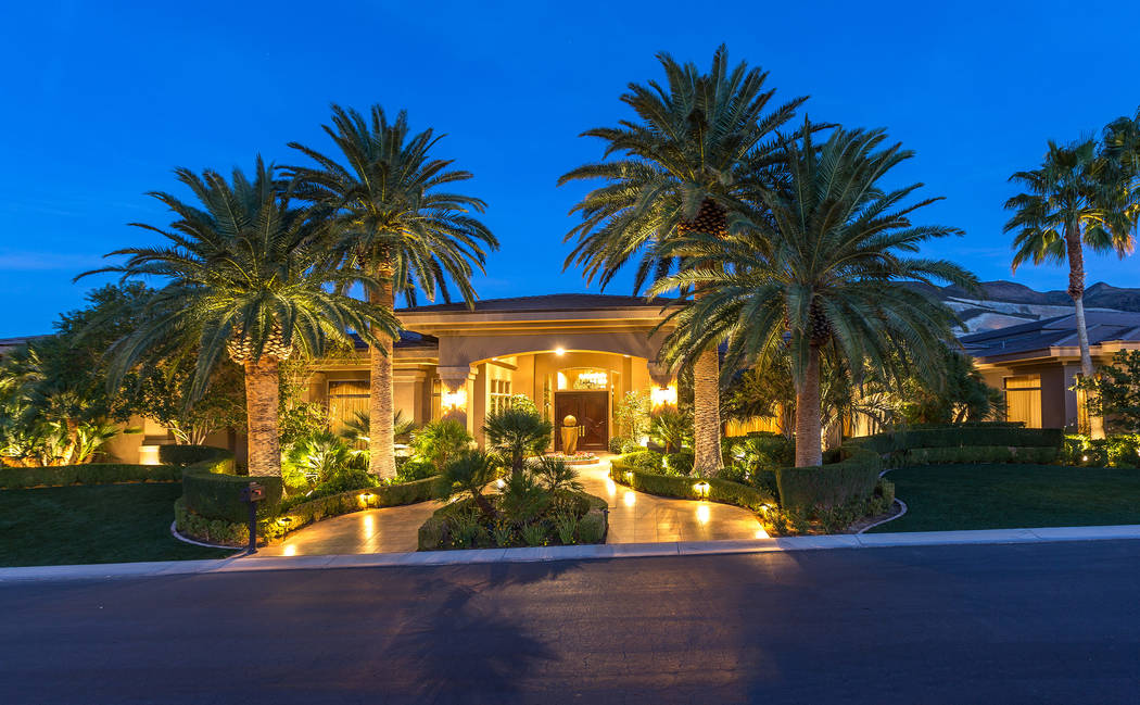 An $11.5 million listing at 1198 MacDonald Ranch Drive on Wednesday, Oct. 17, 2018, in Henderson. Provided Las Vegas Review-Journal