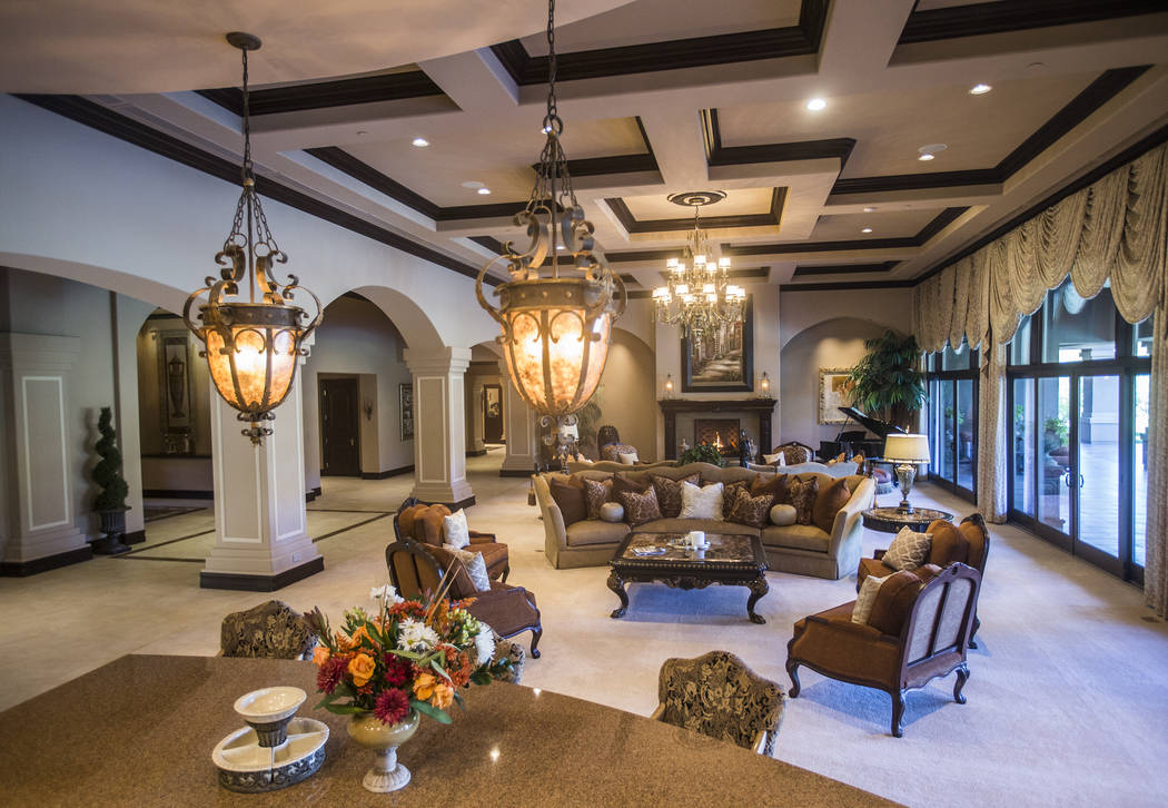An $11.5 million listing at 1198 MacDonald Ranch Drive on Wednesday, Oct. 17, 2018, in Henderson. Benjamin Hager Las Vegas Review-Journal @benjaminhphoto