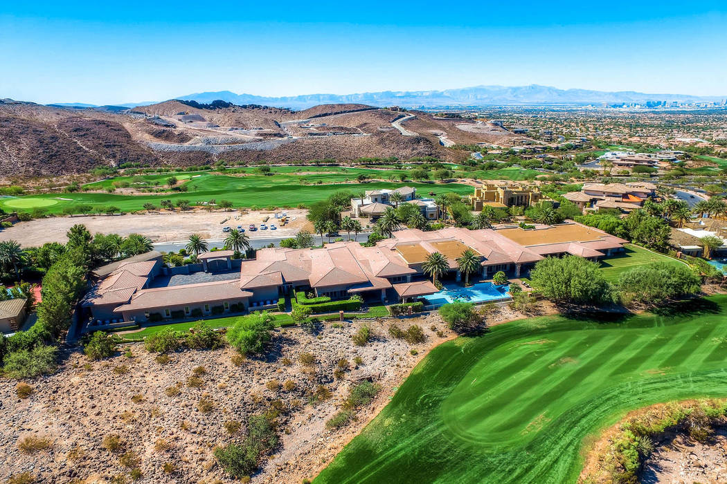 An $11.5 million listing at 1198 MacDonald Ranch Drive on Wednesday, Oct. 17, 2018, in Henderson. Provided Las Vegas Review-Journal