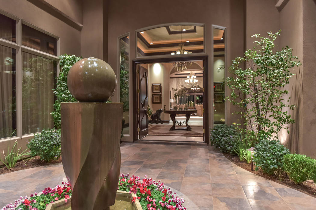 An $11.5 million listing at 1198 MacDonald Ranch Drive on Wednesday, Oct. 17, 2018, in Henderson. Provided Las Vegas Review-Journal