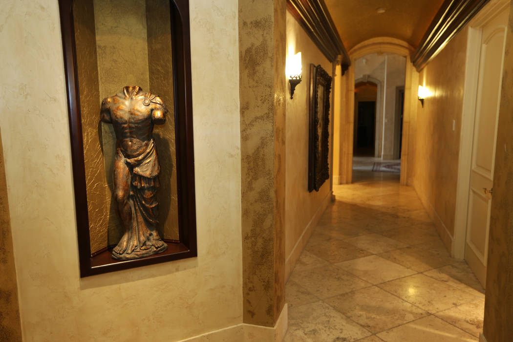 Inside the home at 8101 O'Bannon in Las Vegas listed for $10.5 million, Tuesday, Oct. 16, 2018. Erik Verduzco Las Vegas Review-Journal @Erik_Verduzco