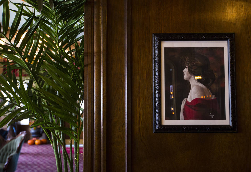 A painting displayed at the Mizpah Hotel in Tonopah on Friday, Oct. 12, 2018. Chase Stevens Las Vegas Review-Journal @csstevensphoto