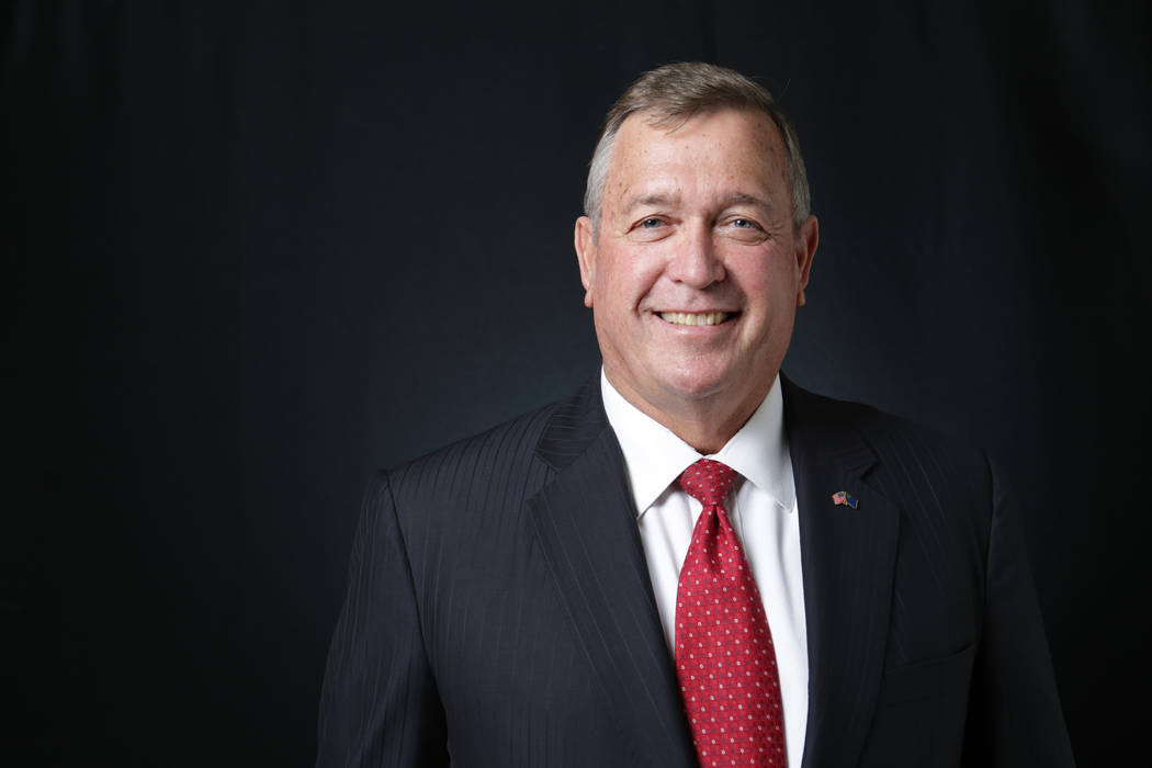Cresent Hardy, Republican candidate for the 4th Congressional District, is photographed at the Las Vegas Review-Journal offices on Tuesday, May 1, 2018. Michael Quine/Las Vegas Review-Journal @Veg ...