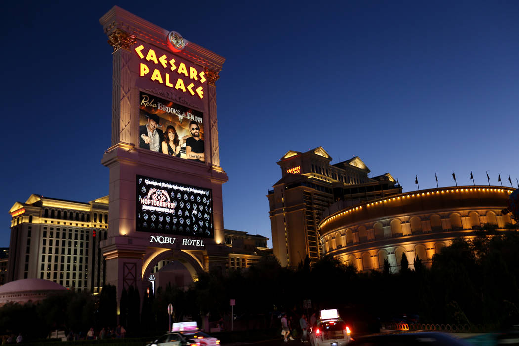 Caesars Palace on the Las Vegas Strip on Thursday, Oct. 4, 2018. (K.M. Cannon Las Vegas Review-Journal) @KMCannonPhoto