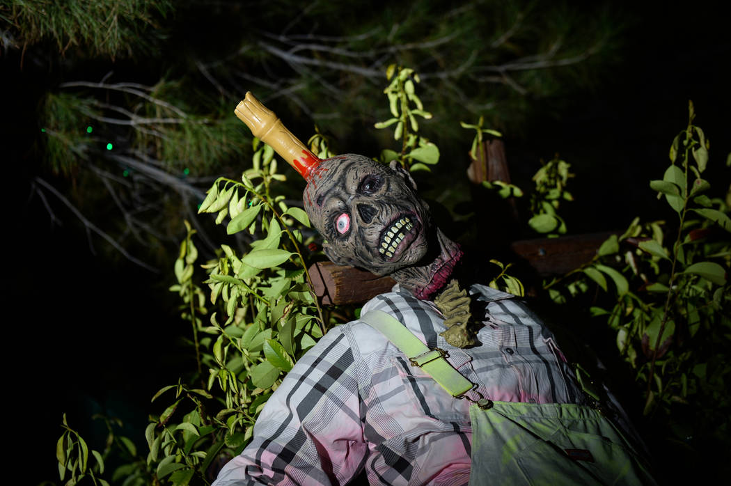 Opportunity Village's Magical Forest is decorated with various Halloween themed items for their HallOVeen event in Las Vegas, Sunday, Oct. 21, 2018. Caroline Brehman/Las Vegas Review-Journal