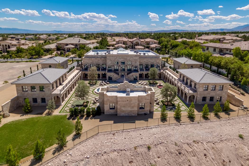 Boxer Floyd Mayweather bought the home at 9504 Kings Gate Court in Las Vegas, seen above, for $10 million. (Luxury Estates International)