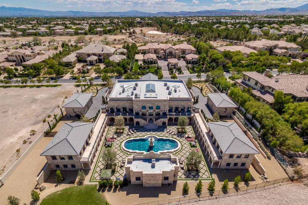 Boxer Floyd Mayweather bought the home at 9504 Kings Gate Court in Las Vegas, seen above, for $10 million. (Luxury Estates International)