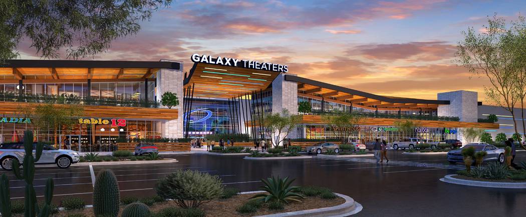 The Bend, a retail and office project near Ikea in the southwest Las Vegas Valley, would be built on Sunset Road between Durango Drive and Riley Street. (Dapper Cos.)