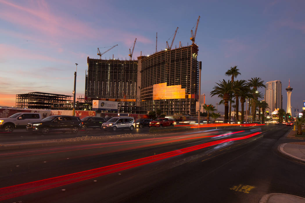 Construction continues at Genting Group's Resorts World Las Vegas on the Strip in Las Vegas on Friday, Oct. 26, 2018. Richard Brian Las Vegas Review-Journal @vegasphotograph
