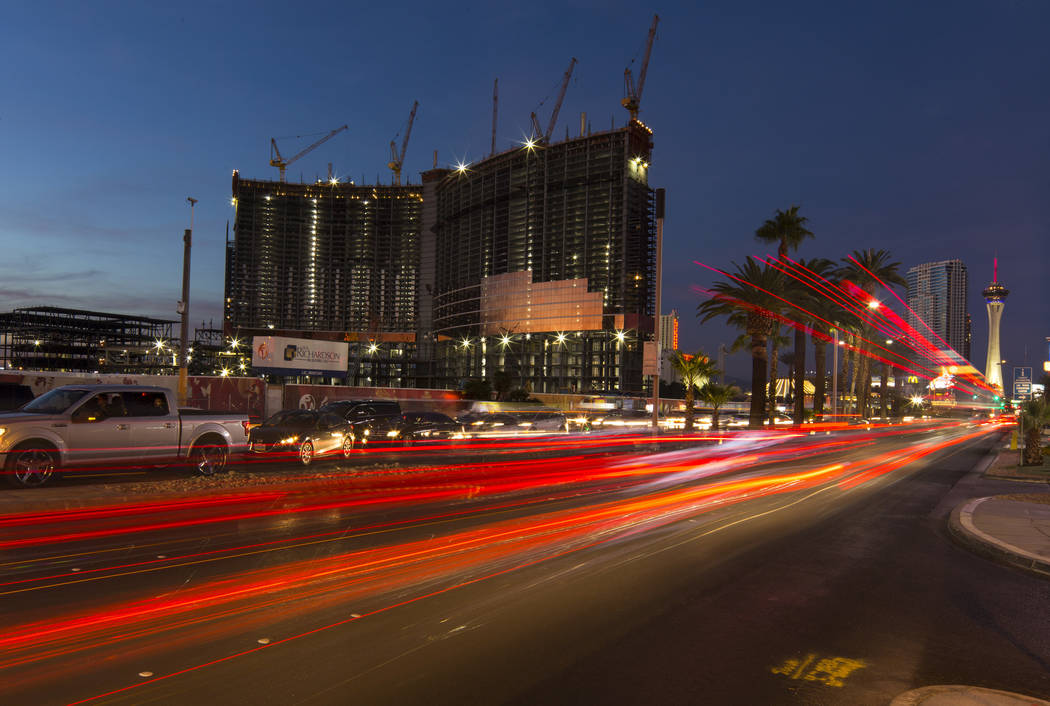 Construction continues at Genting Group's Resorts World Las Vegas on the Strip in Las Vegas on Friday, Oct. 26, 2018. Richard Brian Las Vegas Review-Journal @vegasphotograph