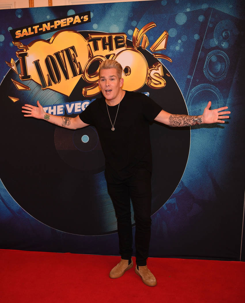 Mark McGrath arrives at the premiere of “I Love the 90s — The Vegas Show” at Paris Las Vegas on Oct. 25, 2018 in Las Vegas. (Photo by Denise Truscello/WireImage)