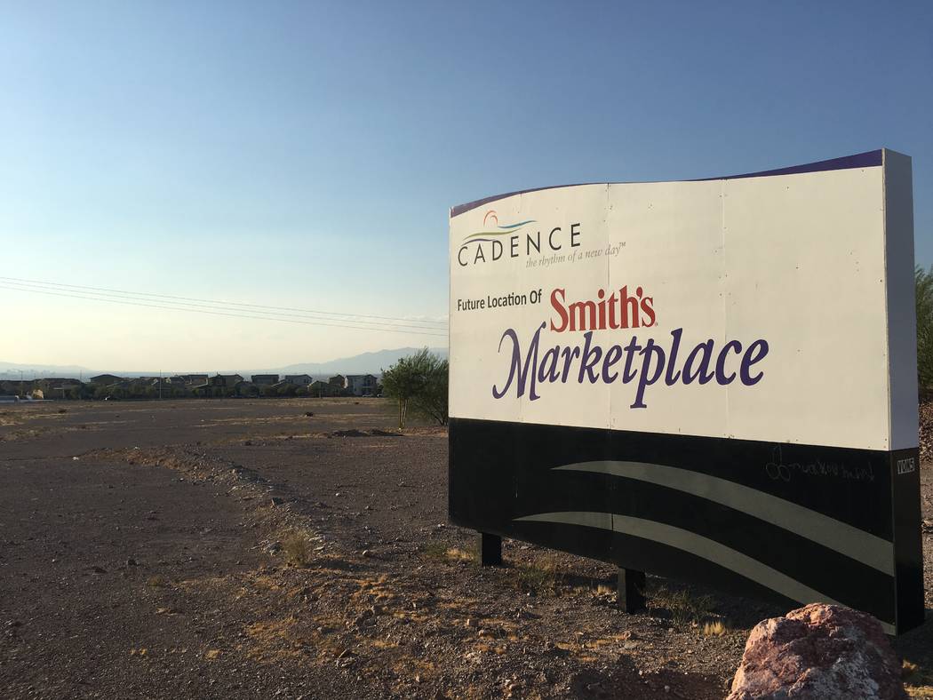 Grocery chain Smith's in 2016 acquired this property at Lake Mead Parkway and Warm Springs Road in Henderson, seen Aug. 13, 2018, for a new store. It has not been built. (Eli Segall/Las Vegas Revi ...