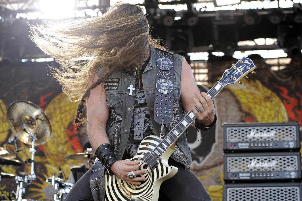 Zakk Wylde of Black Label Society performs at the Sunset Strip Music Festival on Saturday, Aug. 18, 2012, in West Hollywood, Calif. (Photo by Chris Pizzello/Invision/AP)
