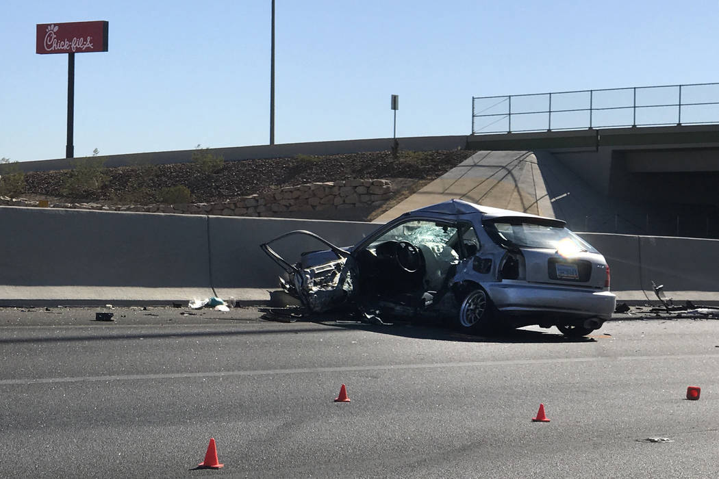 Driver killed in crash on US 95 was 19yearold Las Vegas