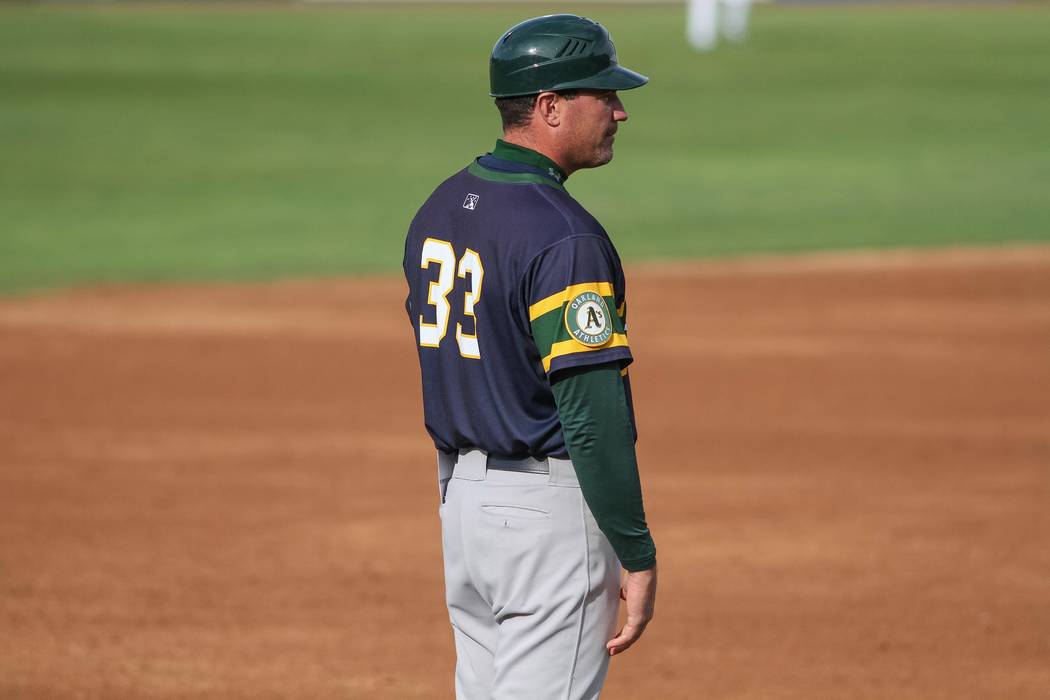 Beloit Snappers manager Fran Riordan (33) during a Midwest League game against the Wisconsin Timber Rattlers on May 30th, 2015 at Fox Cities Stadium in Appleton, Wisconsin. (Brad Krause/Four Seam ...