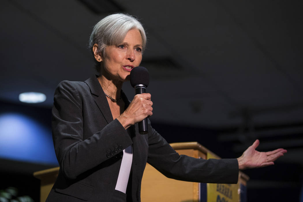 Green Party presidential candidate Jill Stein delivers remarks at Wilkes University in Wilkes-Barre, Pa. (Christopher Dolan/The Citizens' Voice via AP)