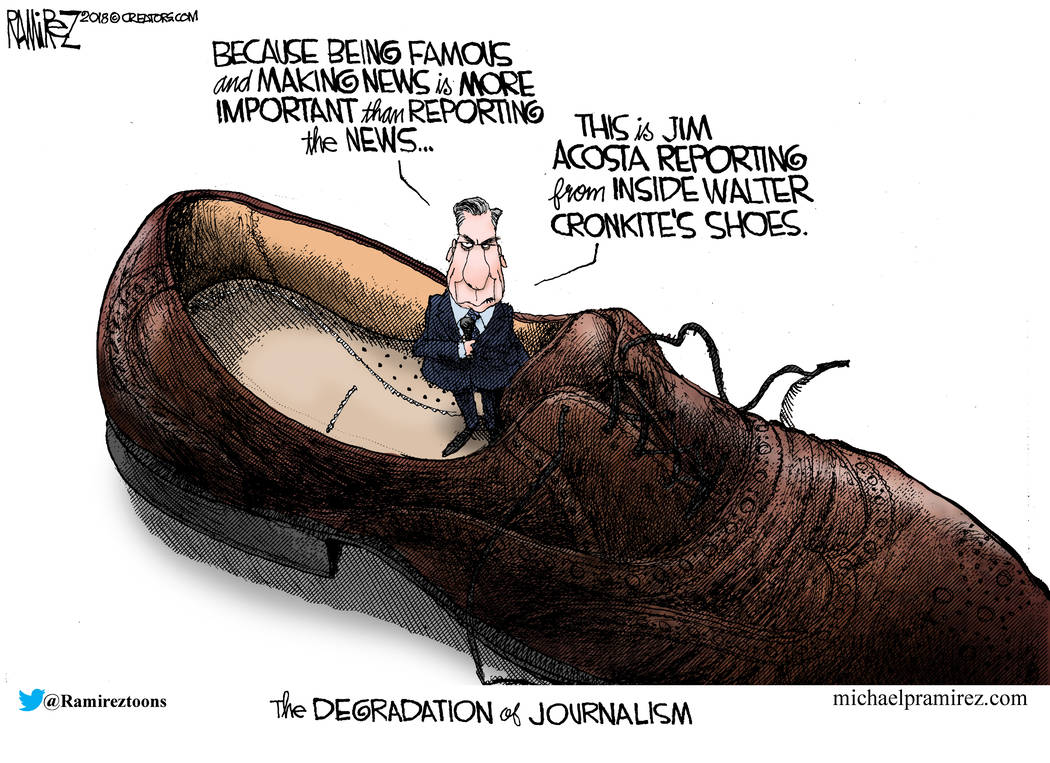 CARTOON: CNN's Jim Acosta | Las Vegas Review-Journal