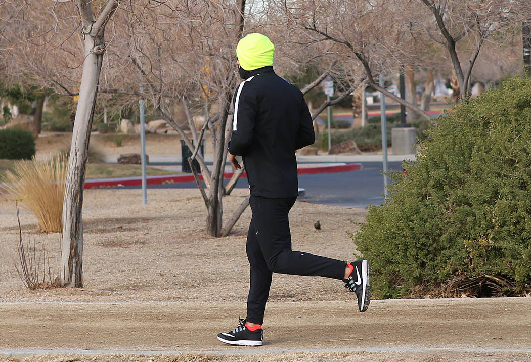 A freeze warning is in effect through Wednesday in the Las Vegas Valley. (Bizuayehu Tesfaye/Las Vegas Review-Journal) @bizutesfaye