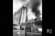 Fire raged through the MGM Grand Hotel on Friday November 21, 1980. (Gary Thompson/Las Vegas Re ...