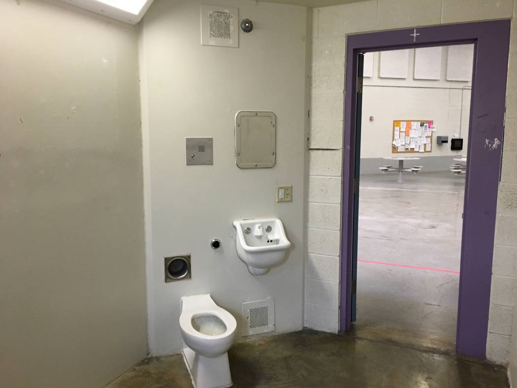 The inside of a "segregation" cell at Florence McClure Women's Correctional Center is pictured. Credit: Brooke Santina, Nevada Department of Corrections