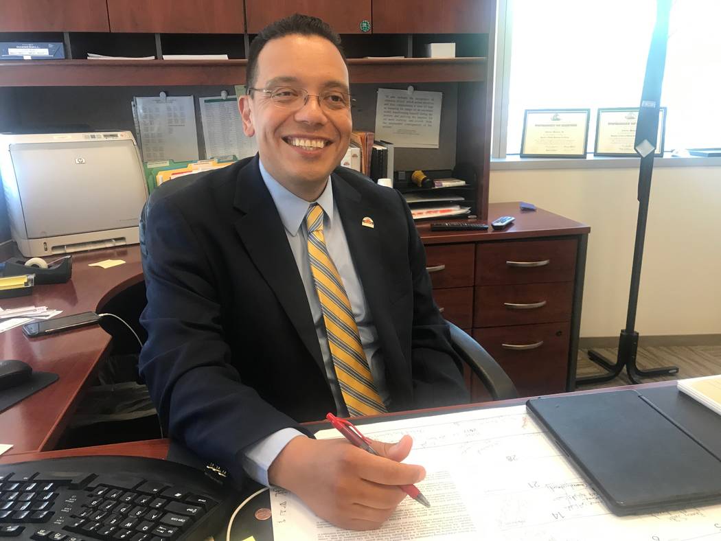 Alfredo Melesio Jr., North Las Vegas director of land development and community services, in his office at City Hall, 2250 N. Las Vegas Blvd. Melesio has been promoted to assistant city manager. ( ...