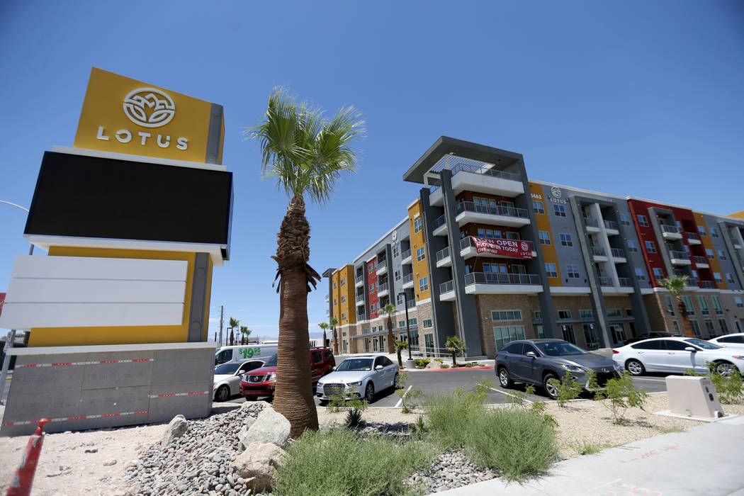 Lotus apartment complex on Spring Mountain Road near Valley View Boulevard Monday, May 25, 2018. K.M. Cannon Las Vegas Review-Journal @KMCannonPhoto