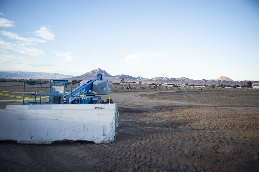 A lot that is a proposed space to build a data center for Google in Las Vegas, Monday, Oct. 8, 2018. Caroline Brehman/Las Vegas Review-Journal @carolinebrehman