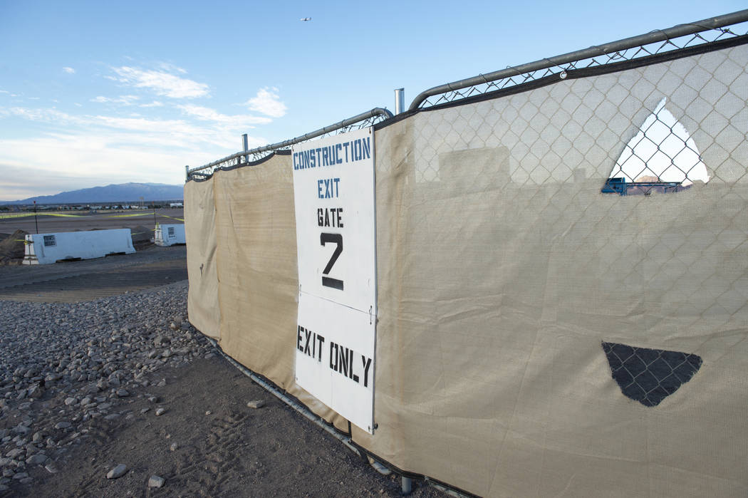 A lot that is a proposed space to build a data center for Google in Las Vegas, Monday, Oct. 8, 2018. Caroline Brehman/Las Vegas Review-Journal @carolinebrehman