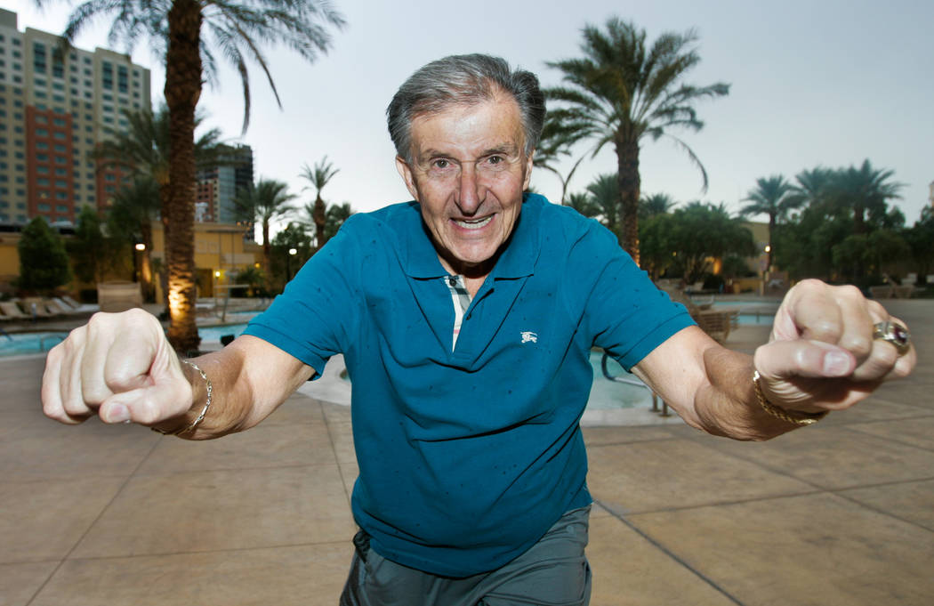 Former UNLV Football coach Harvey Hyde poses for a portrait outside South Point hotel-casino in Las Vegas, Wednesday Oct. 10, 2012. (Review-Journal File)