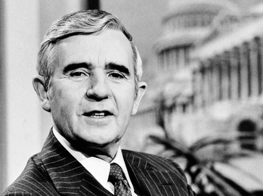 In this April, 1981 file photo, Senator Paul Laxalt (R-Nev.), appears on ABC's Good Morning America television show in Washington. (AP Photo, File)