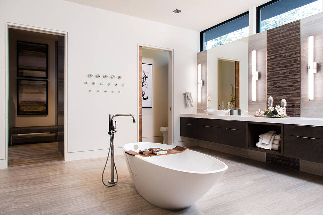 The master bath is large and modern. (Studio g Architecture)