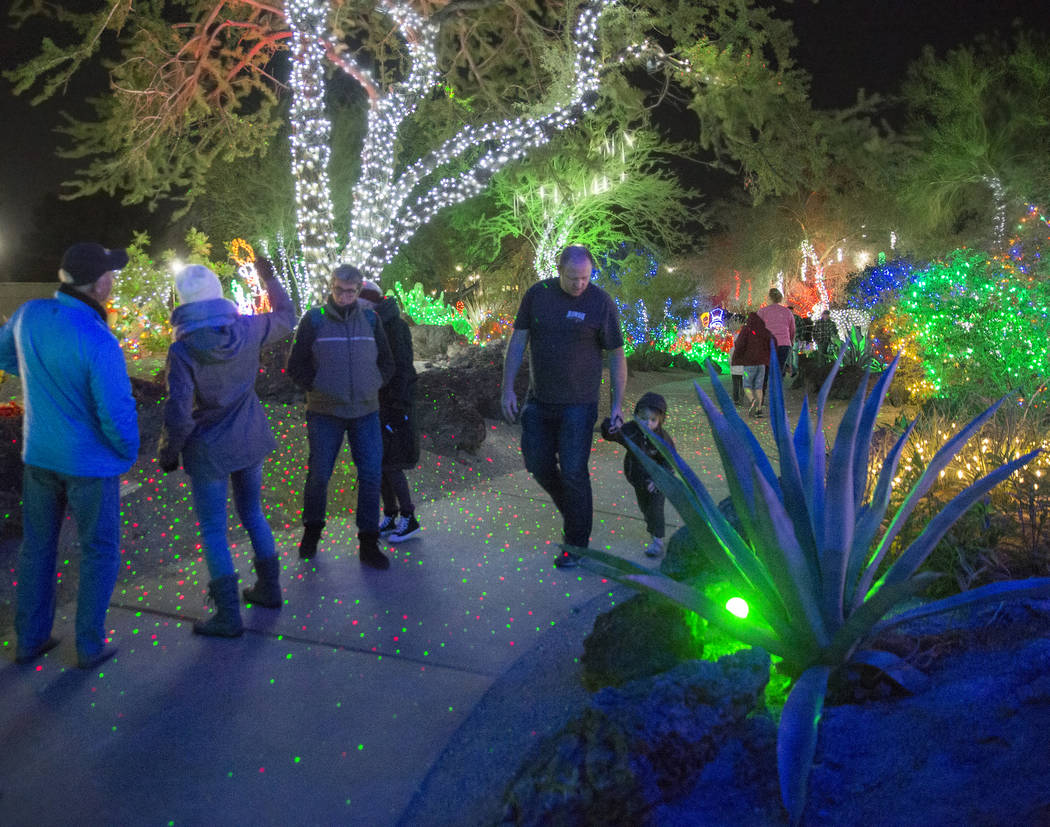 Ethel M's holiday cactus garden lights up the Las Vegas ...