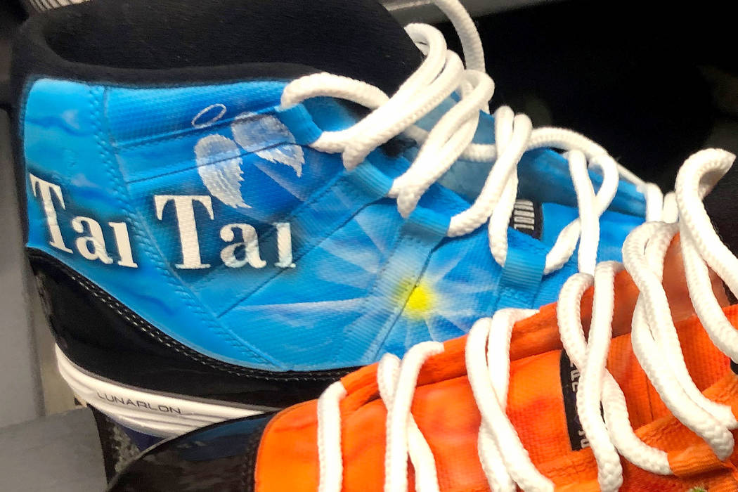 Raiders running back DeAndre Washington will wear custom-painted cleats Sunday against the Kansas City Chiefs to honor sister Taiesha Watkins, who was killed in a New Orleans shooting on July 28, ...