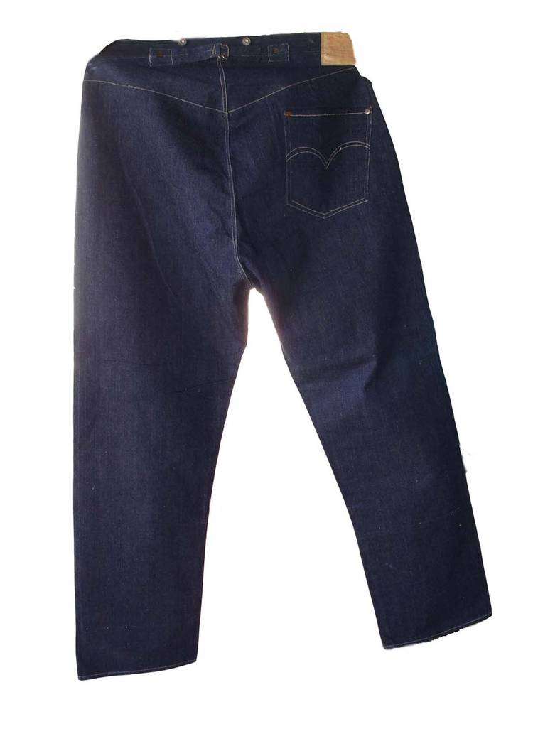 A photo shows the pristine 19th century Levis that sold for nearly $100,000 earlier this year. credit: Daniel Buck Soules/Daniel Buck Auctions, Inc.