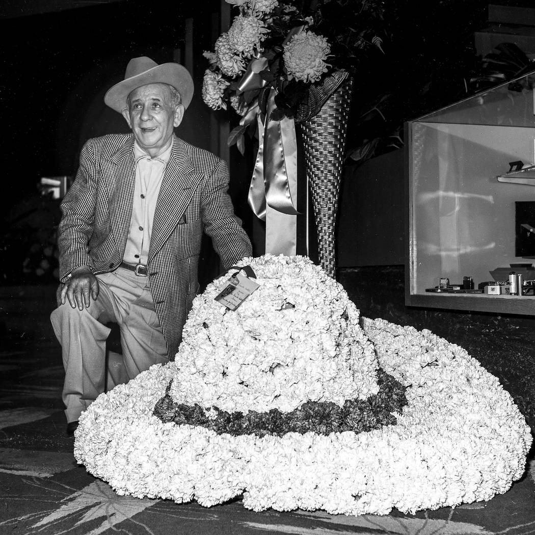 Jake Friedman at the Sands Hotel opening on the Vegas Strip in December 1952. (Las Vegas News Bureau)