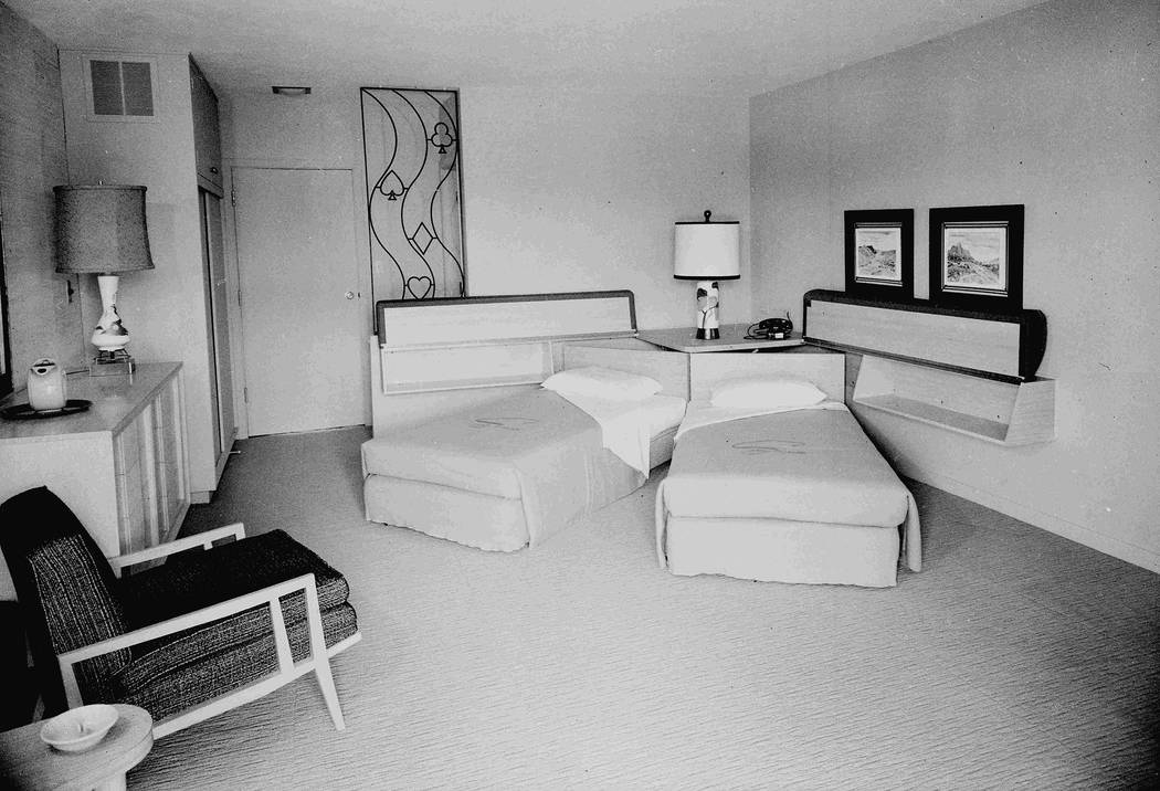 A collection of room interiors from the Sands Hotel, 12/9/1952. (Las Vegas News Bureau)