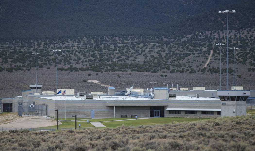 A view of Ely State Prison, which houses Nevada's execution chamber, on July 10, 2018. (Chase Stevens/Las Vegas Review-Journal) @csstevensphoto