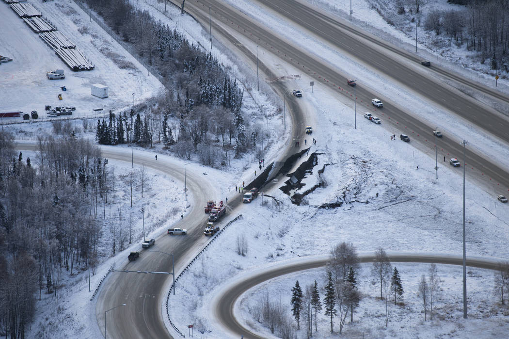 Alaska surveys damage after back-to-back earthquakes | Las ...