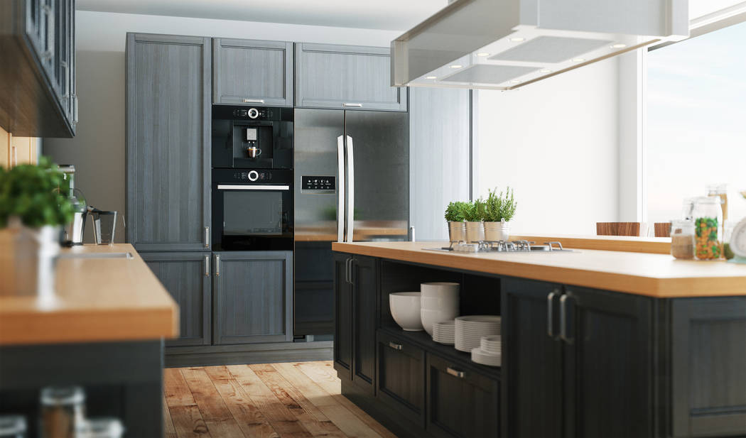 Kitchens can be made up of mixed patterns, finishes and materials. One style or one trend doesn’t have to dominate. (Thinkstock)