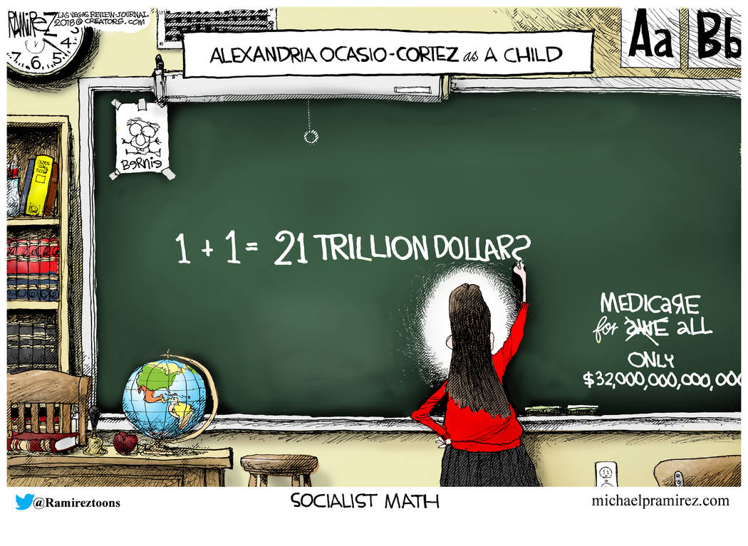 ocasio cortez cartoon
