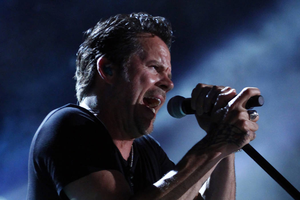 Gary Allan performs on Day 4 at the 2013 CMA Music Festival at LP field on Sunday, June 9, 2013, in Nashville, Tenn. (Wade Payne/Invision/AP)