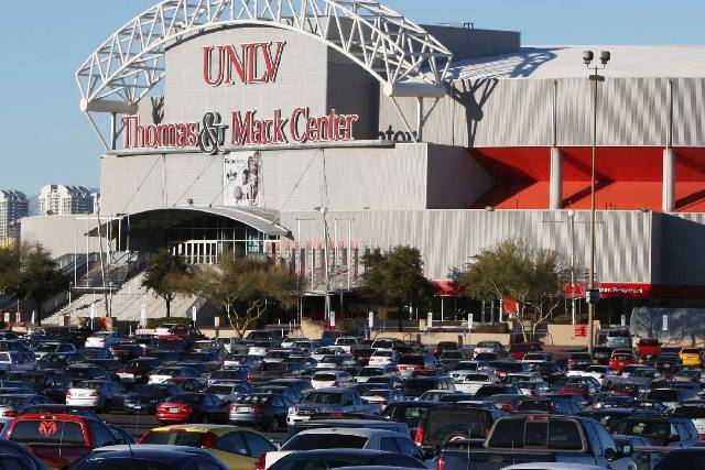 The Thomas & Mack Center, built at a cost of nearly $30 million, opened in the summer of 1983 and underwent a major interior and exterior renovation in 1999. (Las Vegas Review-Journal File Photo)