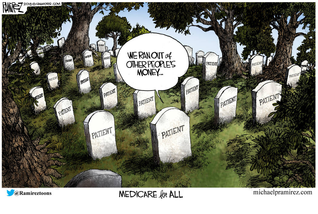 Image result for cartoons about medicare for all"
