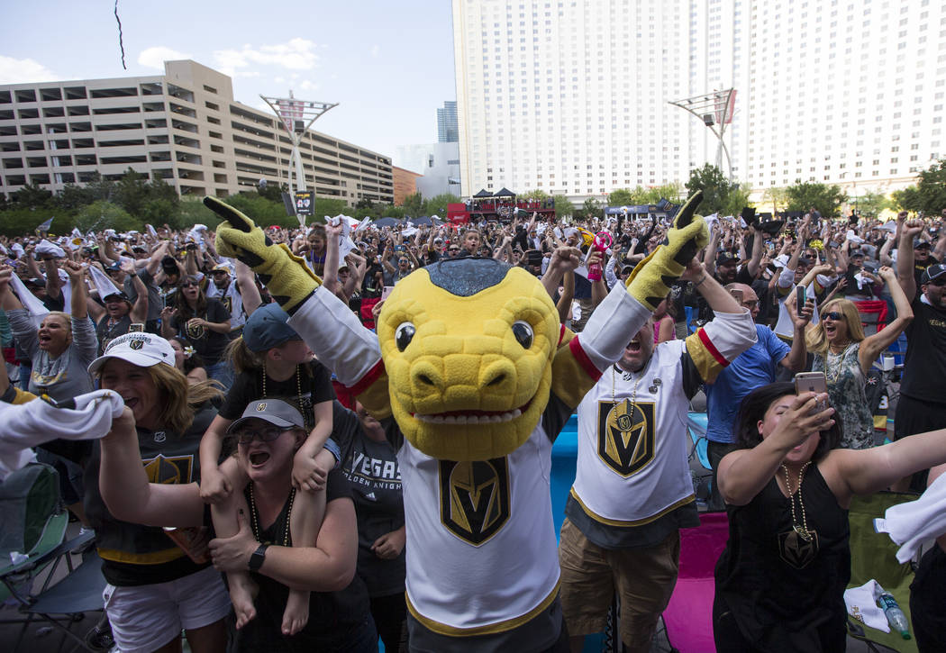 The Vegas Golden Knights mascot Chance the Golden Gila Monster, the News  Photo - Getty Images