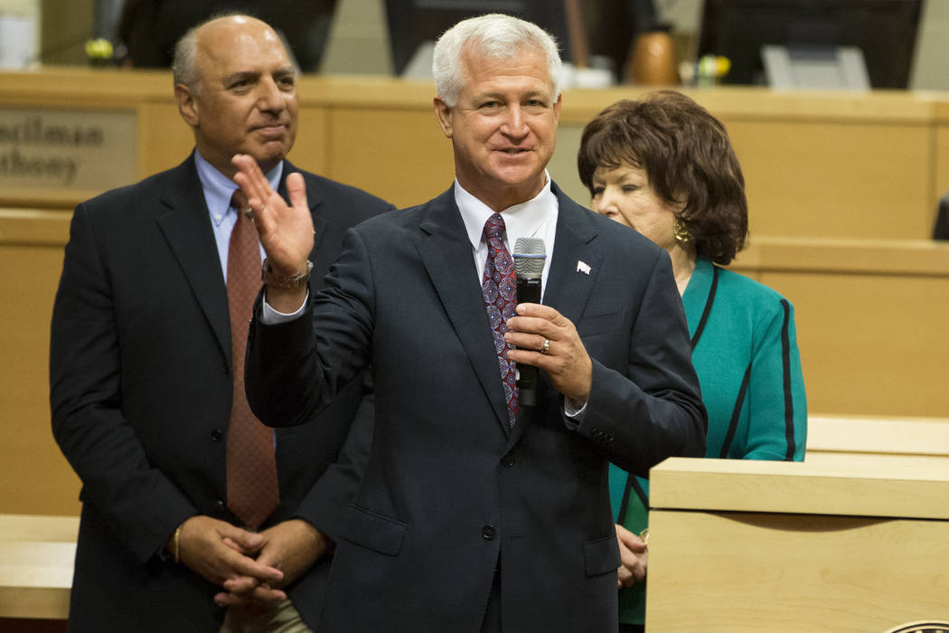 Ward 2 Councilman Steve Seroka after being sworn into office at Las Vegas City Hall in Las Vegas, on Wednesday, July 19, 2017. Erik Verduzco Las Vegas Review-Journal @Erik_Verduzco